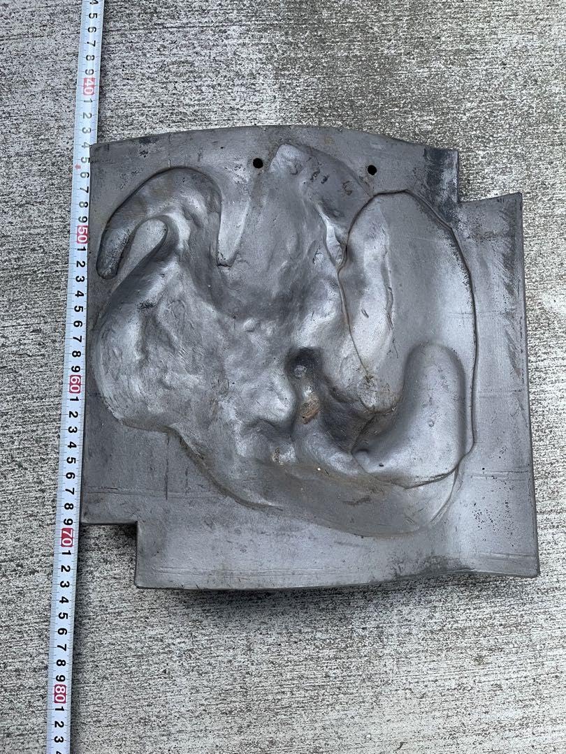 Amazon.co.jp: 干支瓦 とり 酉 鳥 古代瓦 額瓦 三陶園 三陶造園 招福