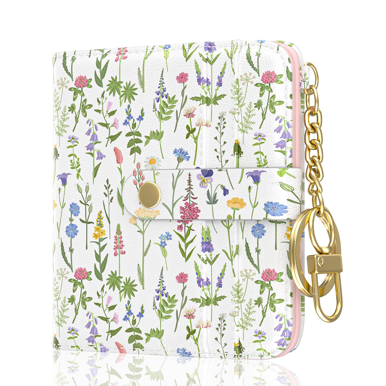 Aiawoxc Womens Wallet, RFID Small Wallets for Women, Slim Compact Credit Card Holder, Cute Leather Bifold Ladies Purse with Zipper Coin Pocket and ID