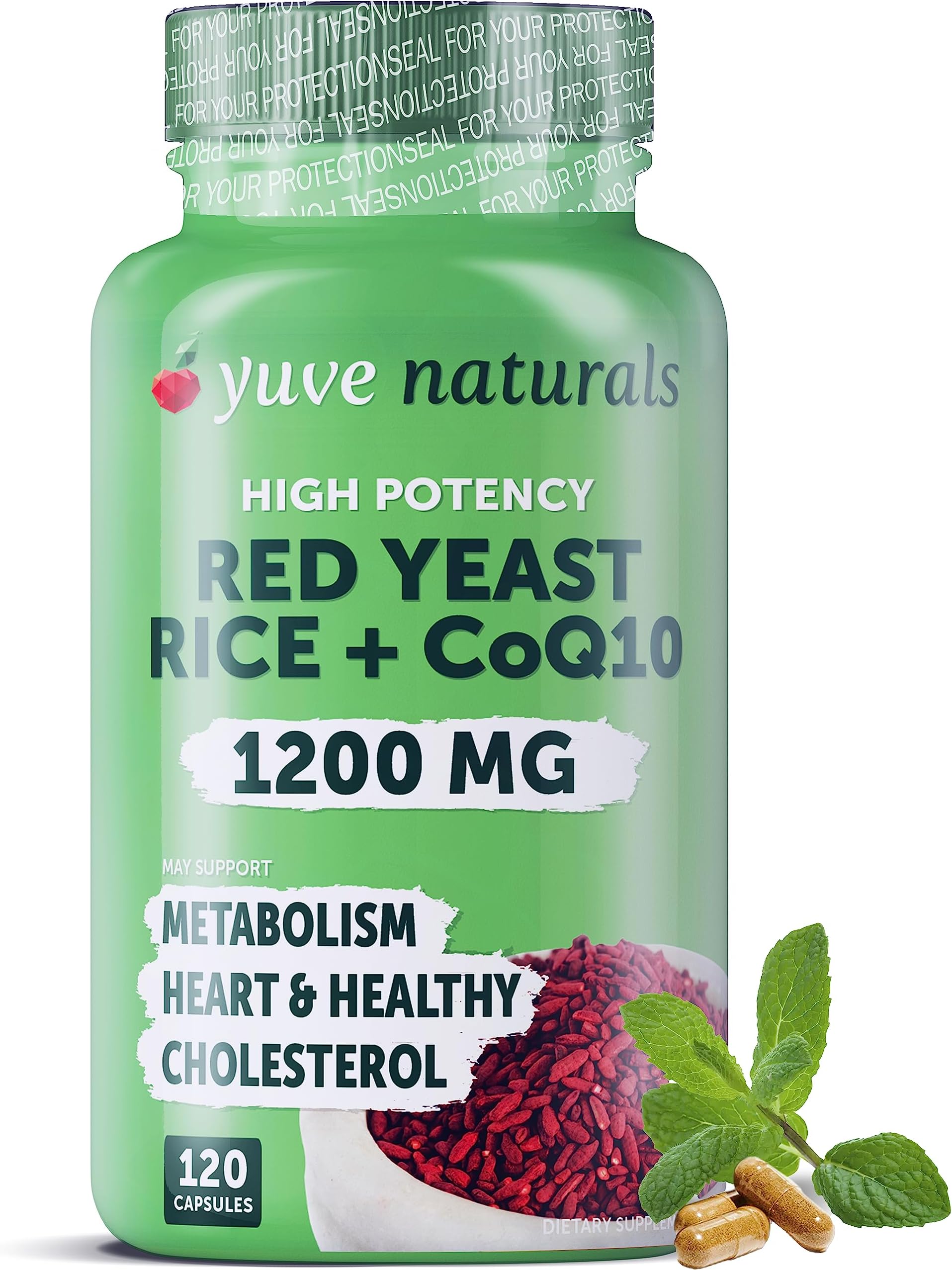 Red Yeast Rice 1200 mg Capsules with CoQ10 Maintain
