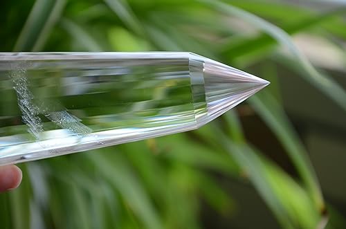 Miniatura 4 de Real Tibet Himalayan High Altitude Clear 24 Sided Crystal Point Quartz Vogel Wand 5.98 Inch Spiritual Reiki yuebang ERDBGRZA