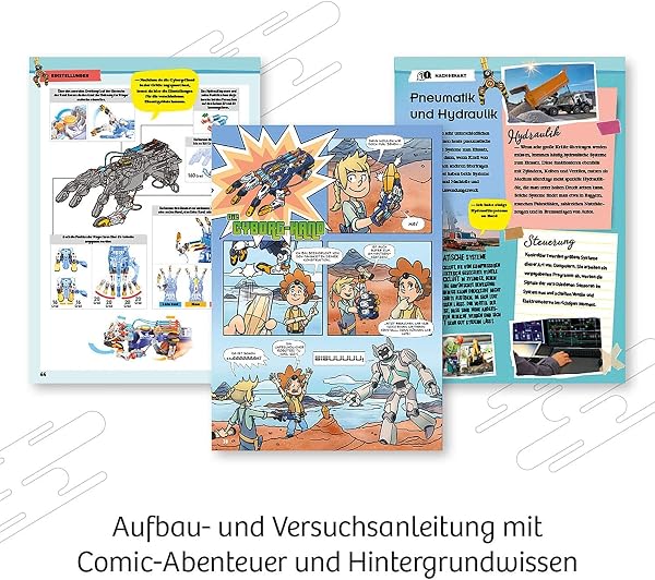 KOSMOS 620844 Cyborg-Hand - hydraulisch gesteuerte XXL-Roboter-Hand, größenverstellbar, auch für Linkshänder geeignet, Experimentierkasten für Kinder ab 10-14 Jahre - 5