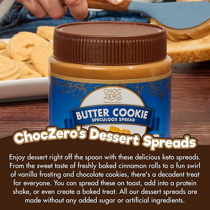 ChocZero Butter Cookie Spread, Sin Azúcar Añadido, Sin Gluten, 12 oz miniatura 5