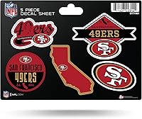 Vista 1 de Rico Industries NFL - Hoja de adhesivos (5 unidades)