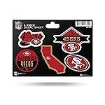 NFL San Francisco 49ers 5-Piece Die-Cut Decal Sheet