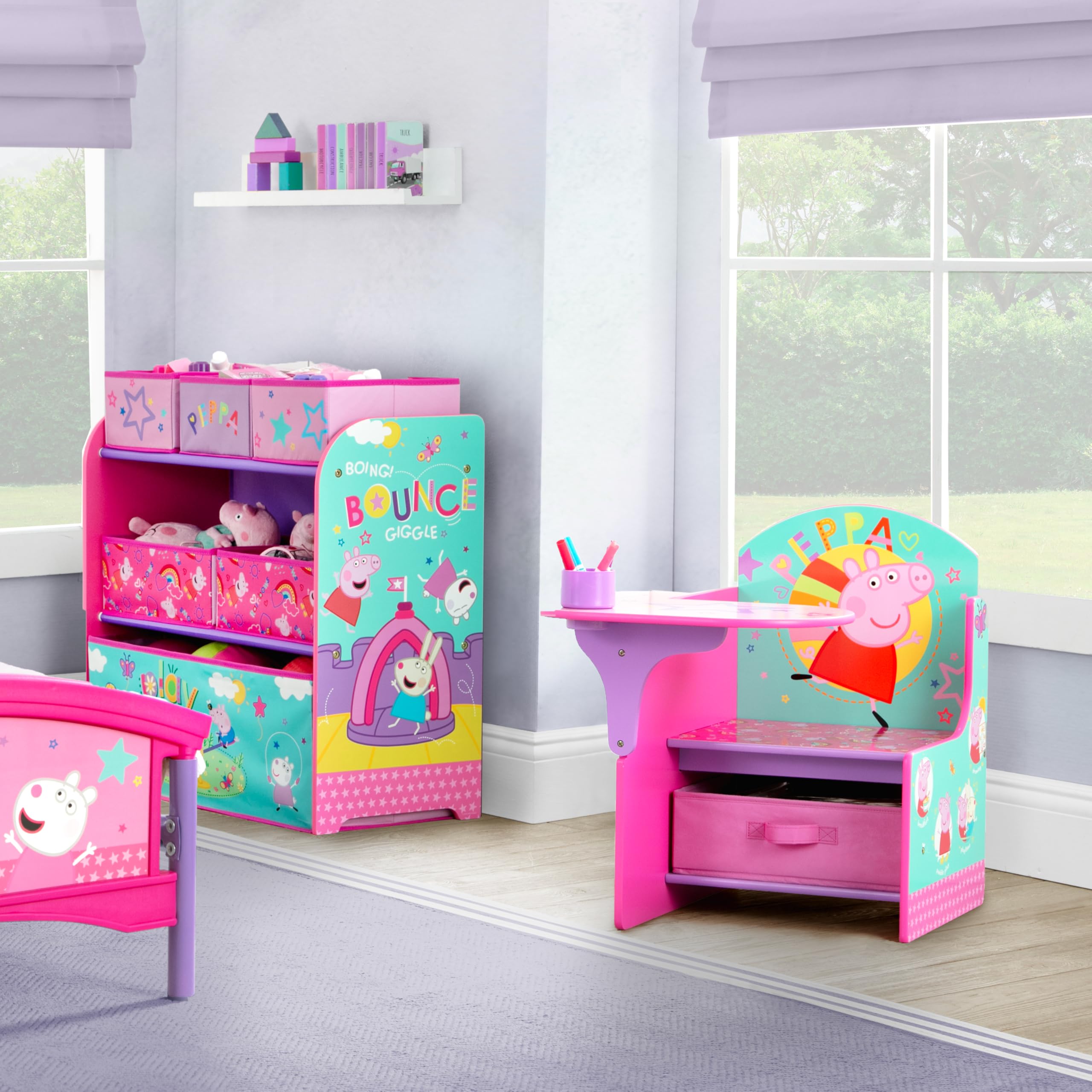 Amazon.com: Delta Children - Peppa Pig Chair Desk with Storage Bin