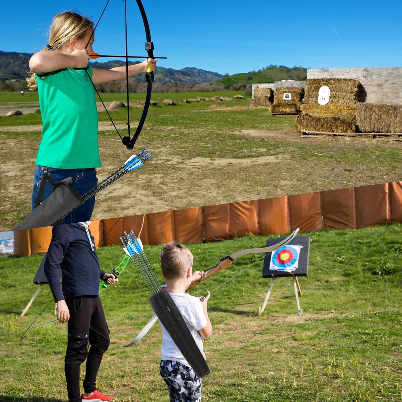 Buy PODSKVER Archery Quivers Arrow Back Quiver Adjustable Light Quiver