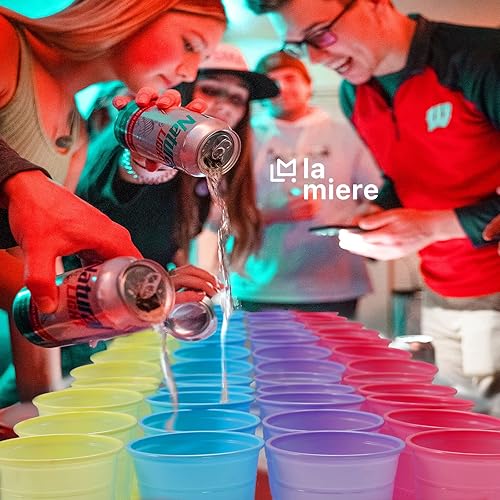 Miniatura 5 de LA MIERE Paquete de 1000 vasos dentales reciclables desechables de plástico de 5 onzas, vasos para fiestas, enjuague bucal y tazas de baño, color