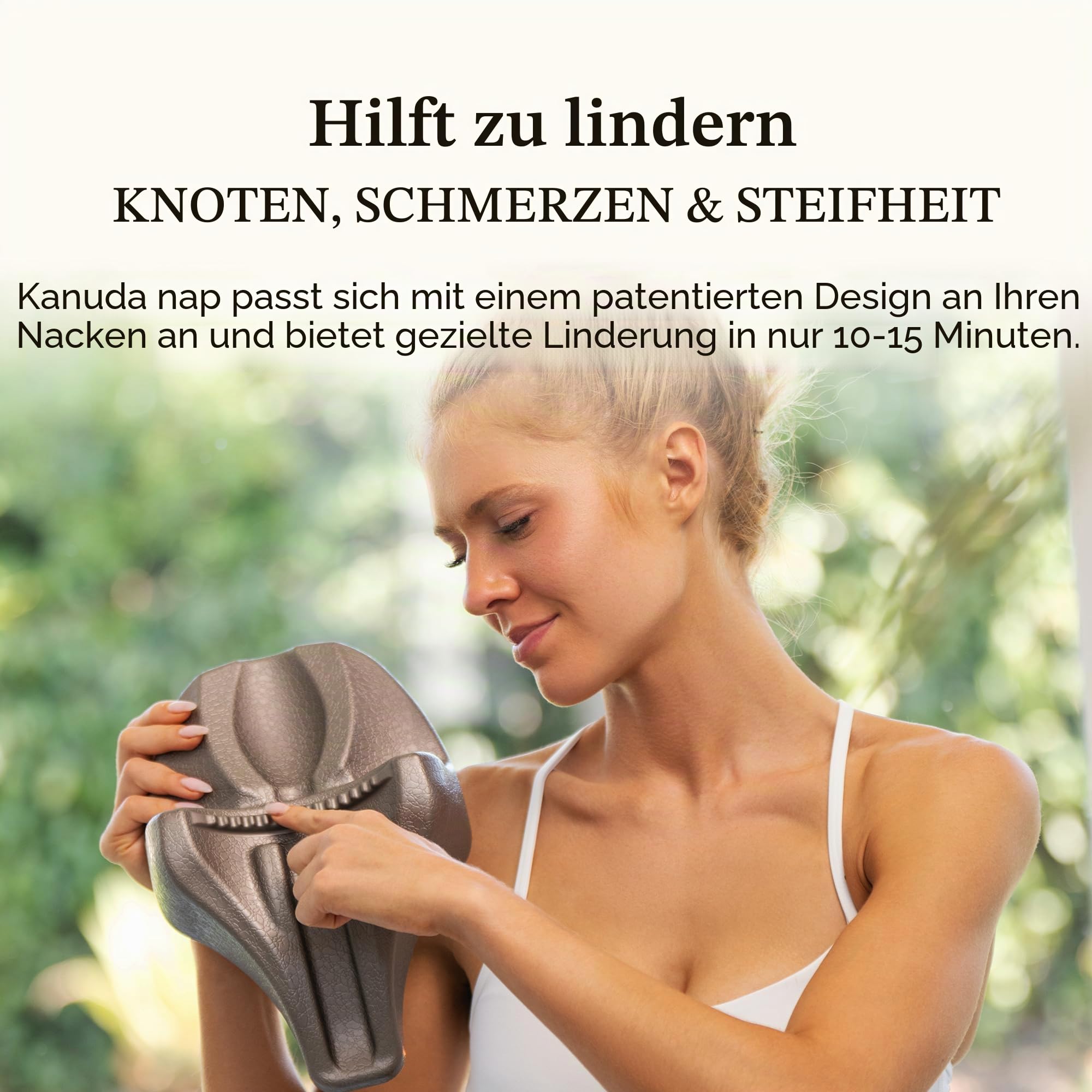 KANUDA Kopf-Nickerchen-Kissen – Zervikales Traktionsgerät zur Linderung von Nackenschmerzen Nackendehner, professionelles Nackenmassagegerät, Physiotherapie, entworfen von einem Physiotherapeuten