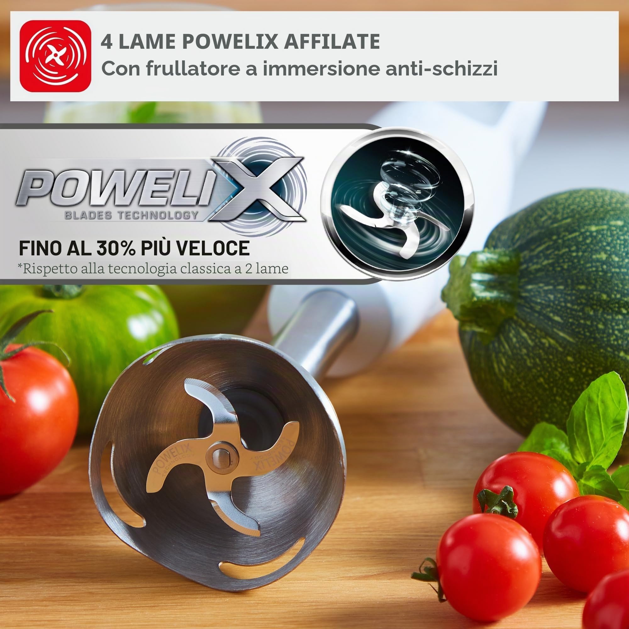 Moulinex Frullatore Daily Chef, 600 W, Bianco e Grigio