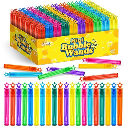 Miniatura 1 de 240 mini varitas de burbujas, juguetes surtidos de recuerdos de fiesta para niños, cumpleaños temático, Halloween, bolsas de regalos, premios de