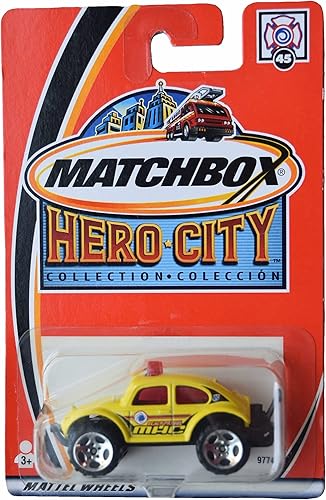 Matchbox VW Beetle 4x4, colección Hero City Amarillo disponible en Yaxa Colombia