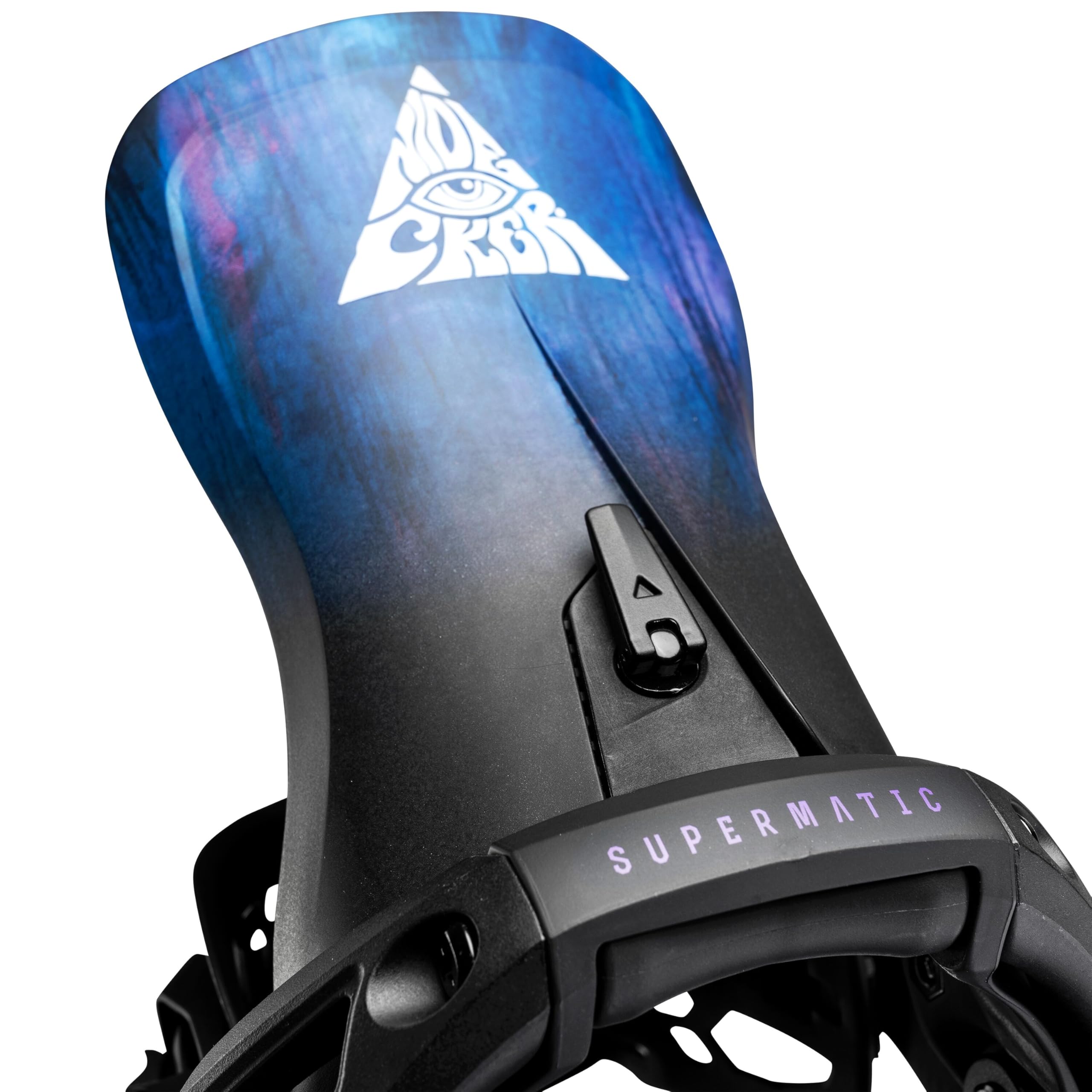 Nidecker LT Supermatic Snowboard Bindungen – Automatische Dual-Entry Bindung mit Fersenpedal & Universal Fit