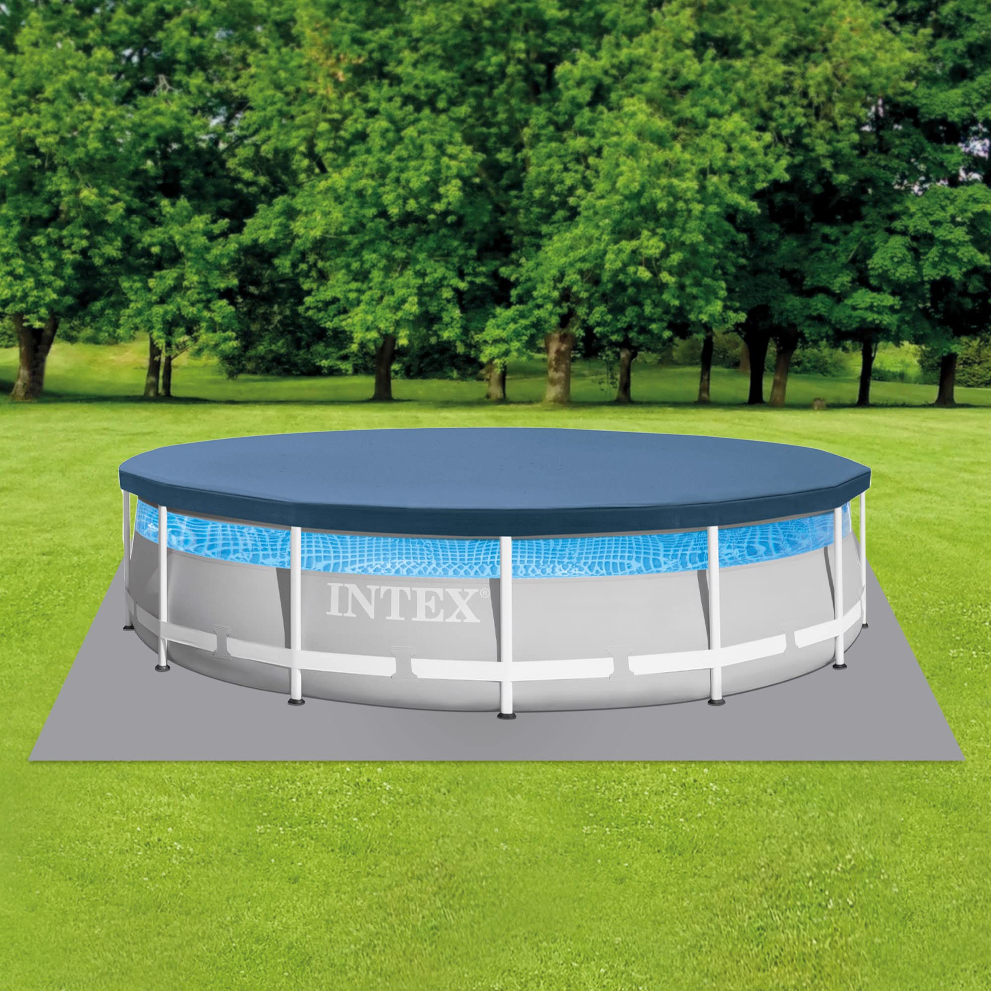 Intex 4.27m x 1.07m Prism Frame Clearview Premium Pool Set, Set-up Size: 4.27m x 1.07m (26722NP)