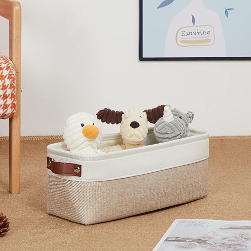 Miniatura 2 de DULLEMELO Paquete de 2 cestas de baño para inodoro, cubos de almacenamiento pequeños para organizar armarios, armarios, estantes, cestas de