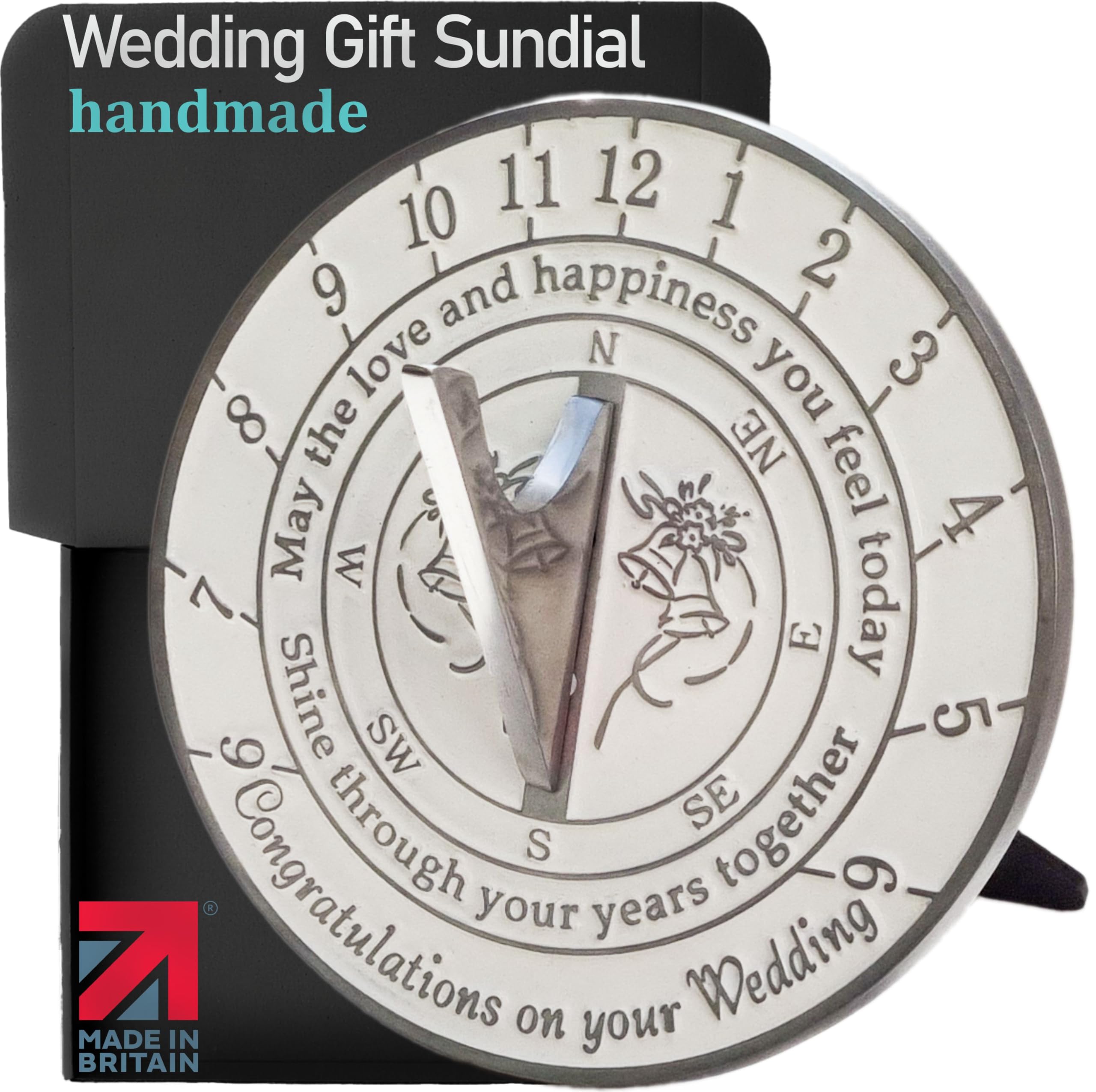 The Metal Foundry Years Together Wedding Gift Sundial Perfect for The Newlywed Couple • Timeless Indoor/Outdoor Decor Keepsake • Handcrafted Elegance