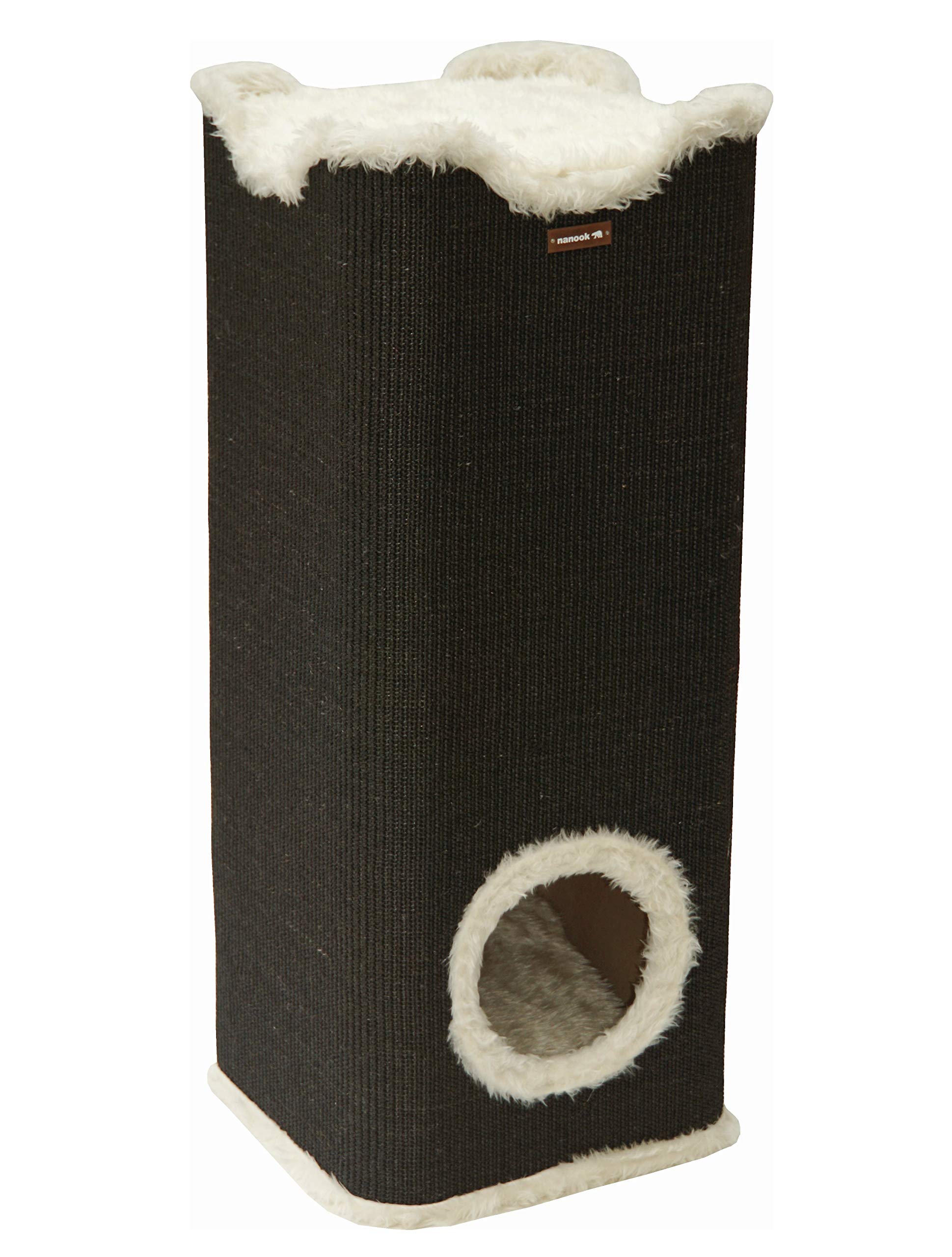 nanook Kratztonne Kratzbaum Amigo, XXL Höhe 100 cm, robust und stabil - schwarz