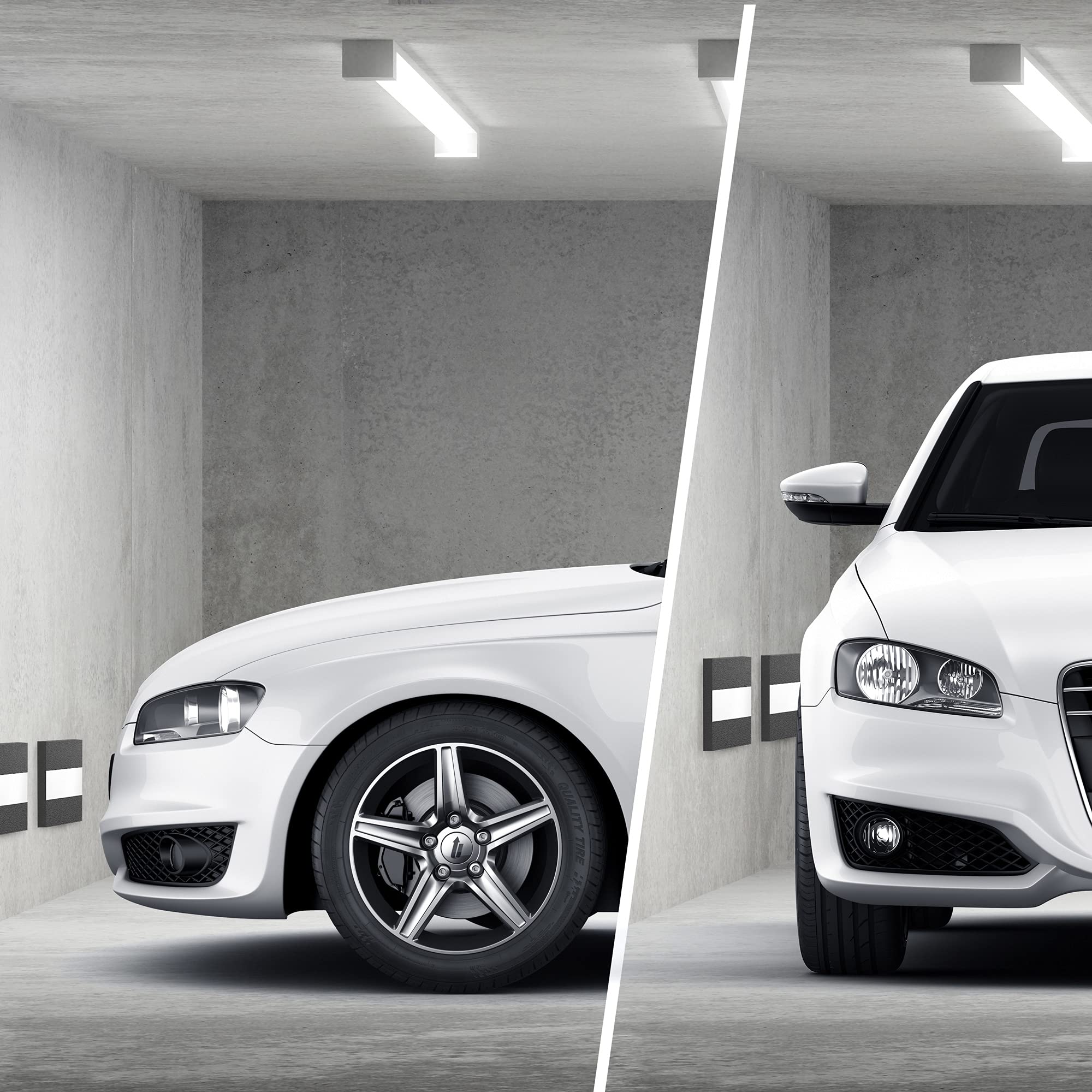 Upgrade4cars Paracolpi Garage Auto da Muro Nero |4 x Pannello Gommapiuma Adesiva Proteggi Portiere | Protezione Paraurti
