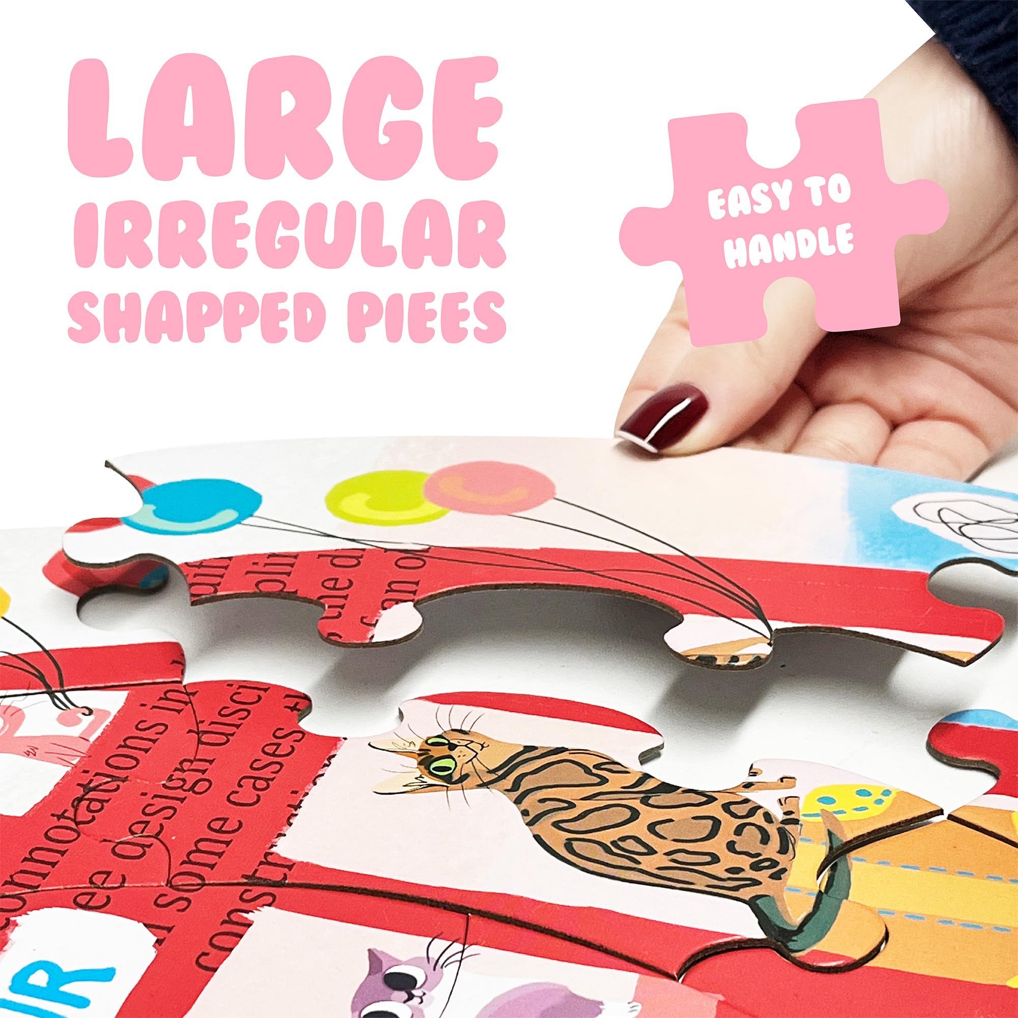 ✳︎4kidsmam✳︎ Amazon.com: Wooden Puzzles for Kids Ages 4-6, 6 Packs 30 PCs