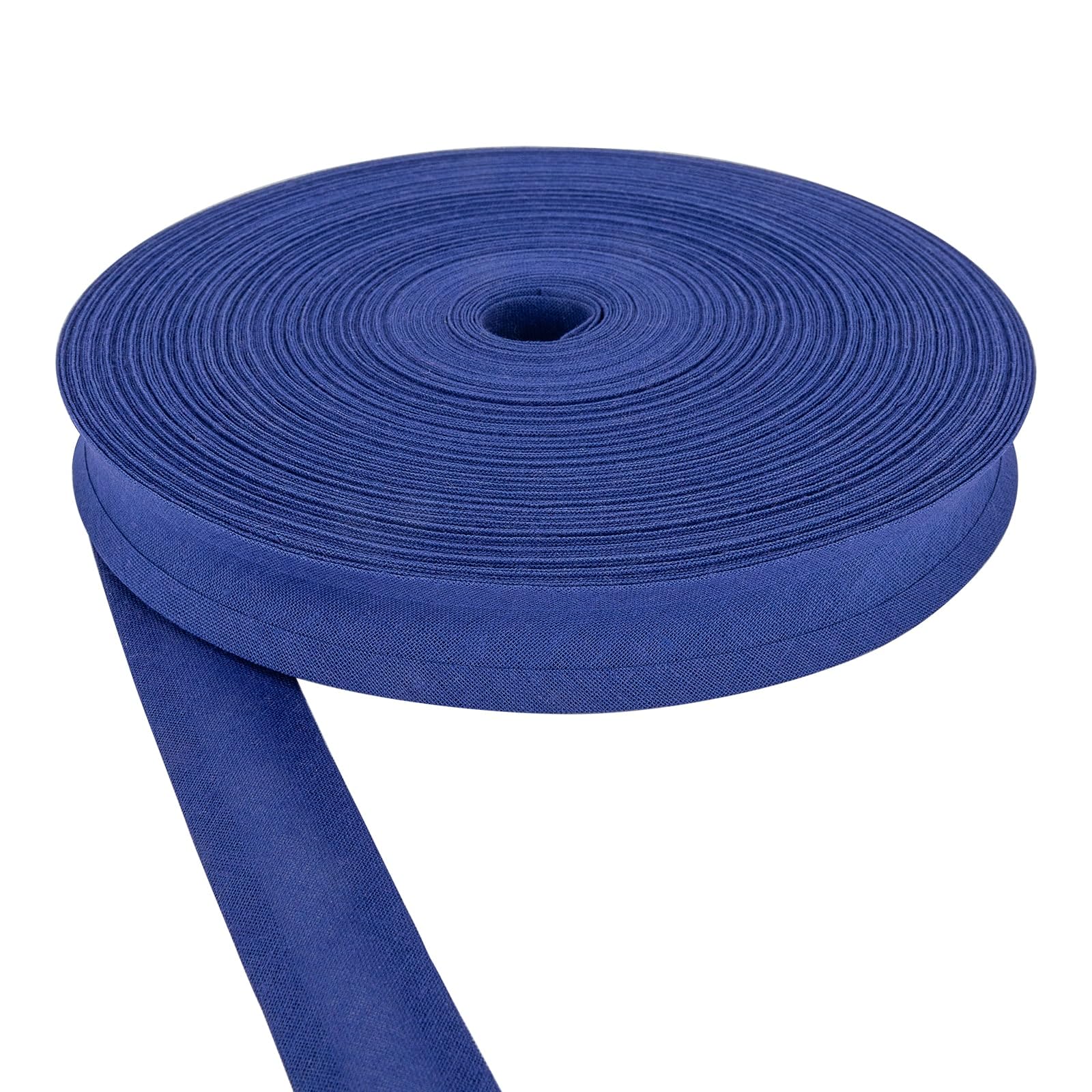 DFL 100% Cotton Bias Binding Tape – 100% Cotton Sewing Trim in 30 Vibrant Colours- Tape for Quilting, Dressmaking & Craft Projects (Royal Blue,1/2 Inch (13mm) Wide, 33 Meter Roll)