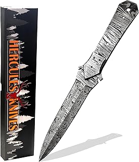 Custom Hand Forged Damascus Steel Blank Blade Tactical Hunting Knife Camping Blade Damascus Blade Billet Handmade Knife Making Supply - Hercules Knives