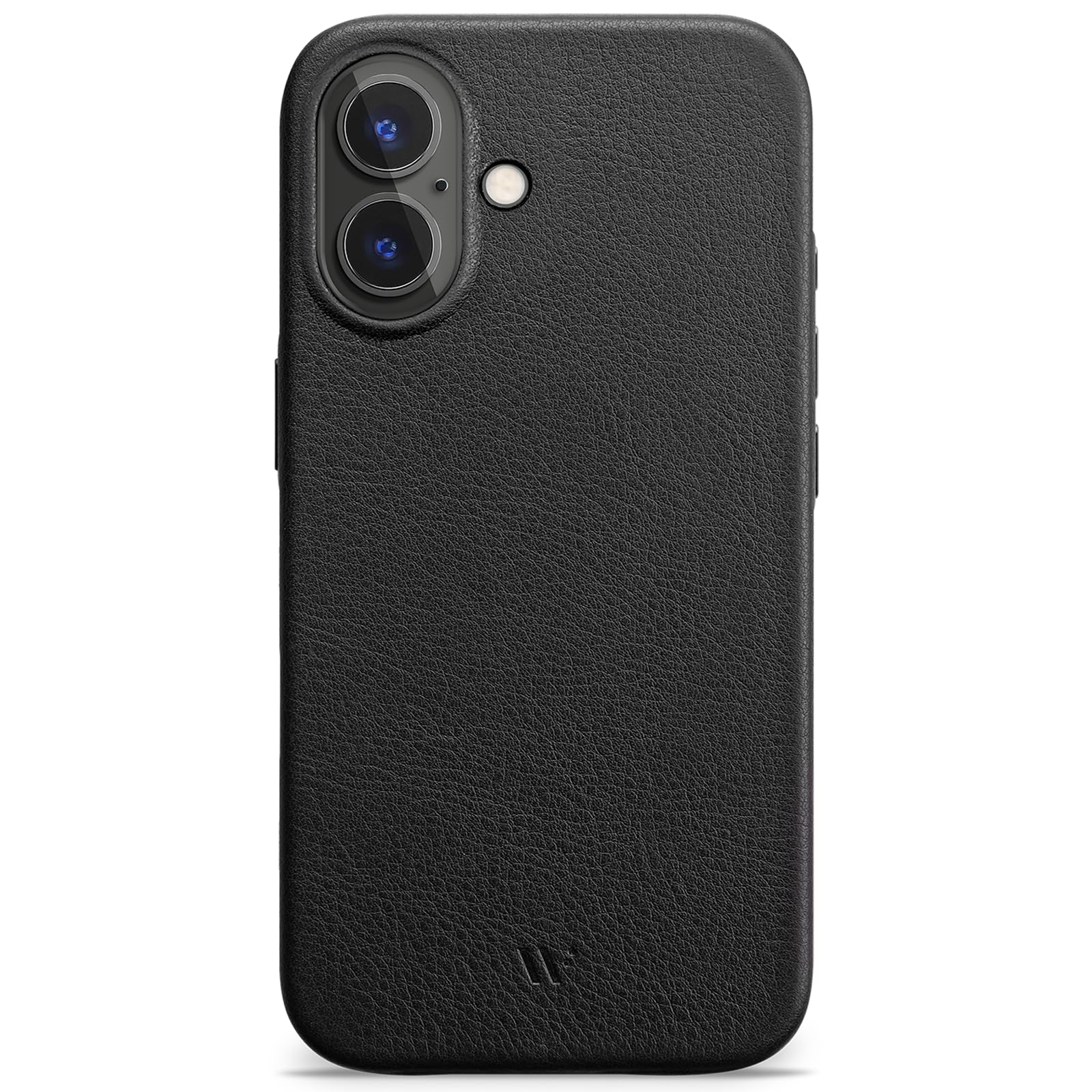 WIIUKA Funda para iPhone 17, piel de Alemania, funda de piel extrafina, funda premium para teléfono móvil, funda para teléfono móvil Qi, skiin, color negro