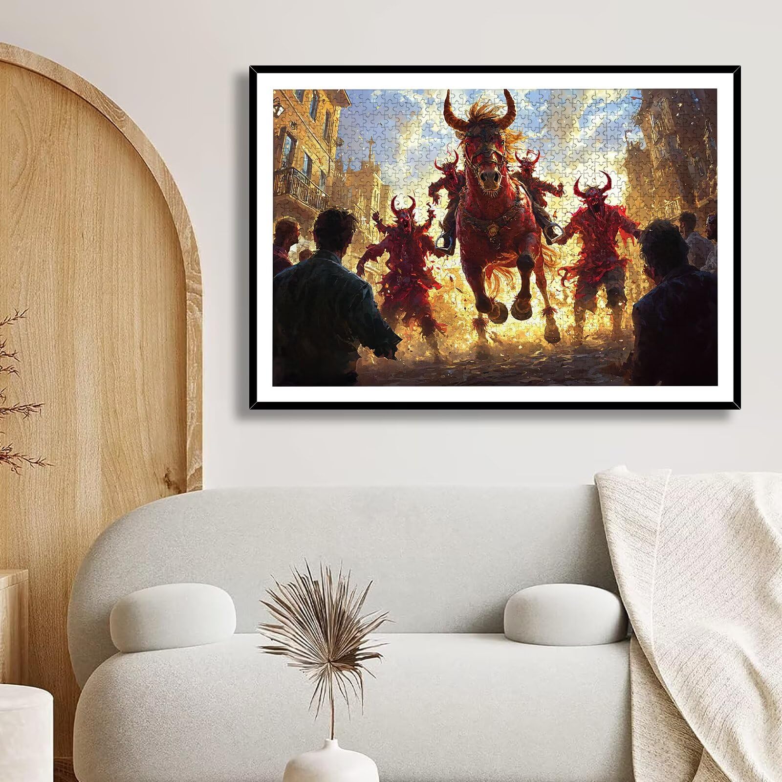 Puzzle 3000 Pièces Démon, Puzzle 3000 Pièces Adultes et Enfants, Puzzles Bois avec Une Boîte d'emballage Exquise, Jeu Éducatif Puzzles Halloween, Decoration Maison, Cadeau Femme, Cadeau Homme, -7873