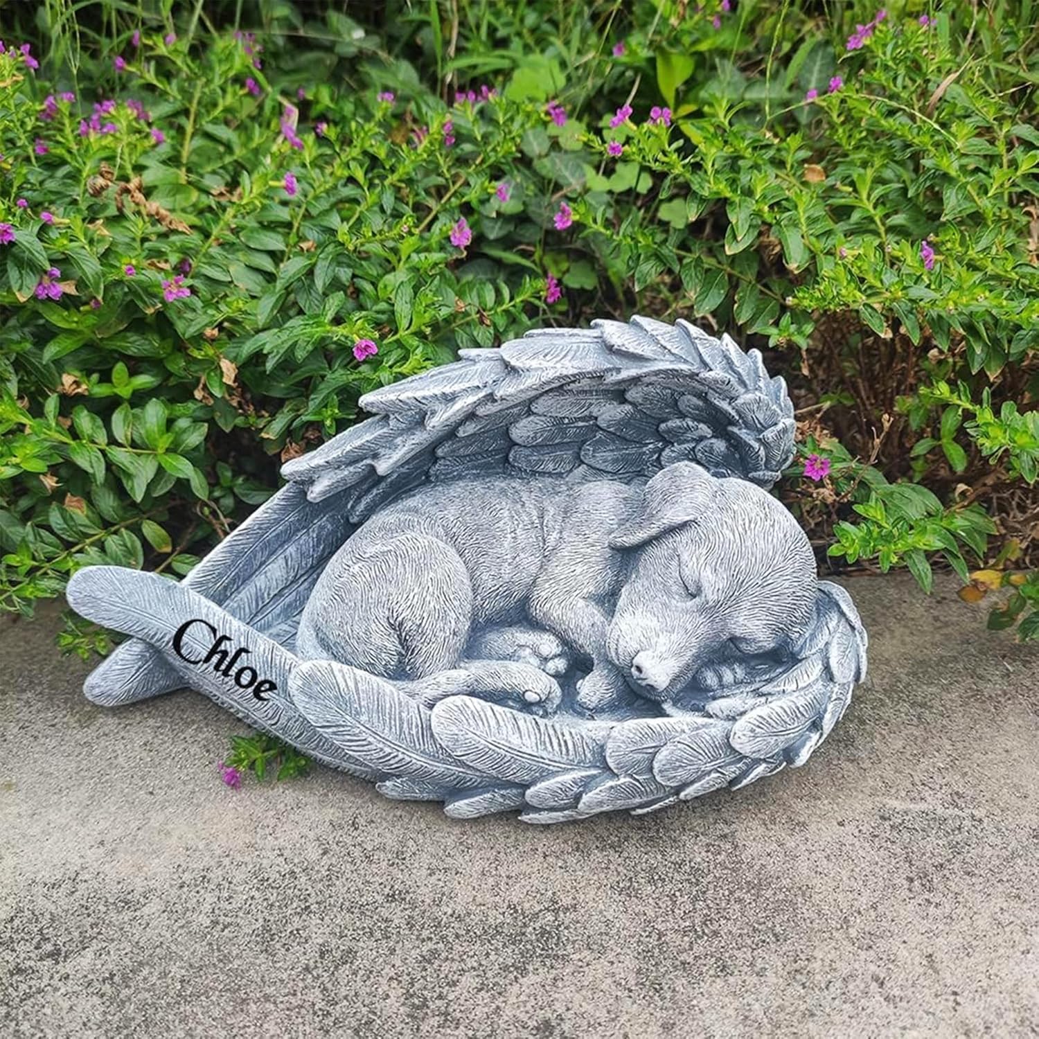 Personalised Angel Dog Memorial Engraving Memorial Gift for Beloved Pet's Passing