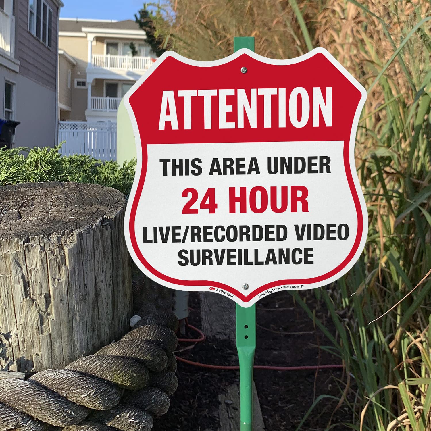 SmartSign Warnschild 'Videoüberwachung' – Metallschild 35,6x25,4 Cm Aus Aluminium, Wetterfest Laminiert