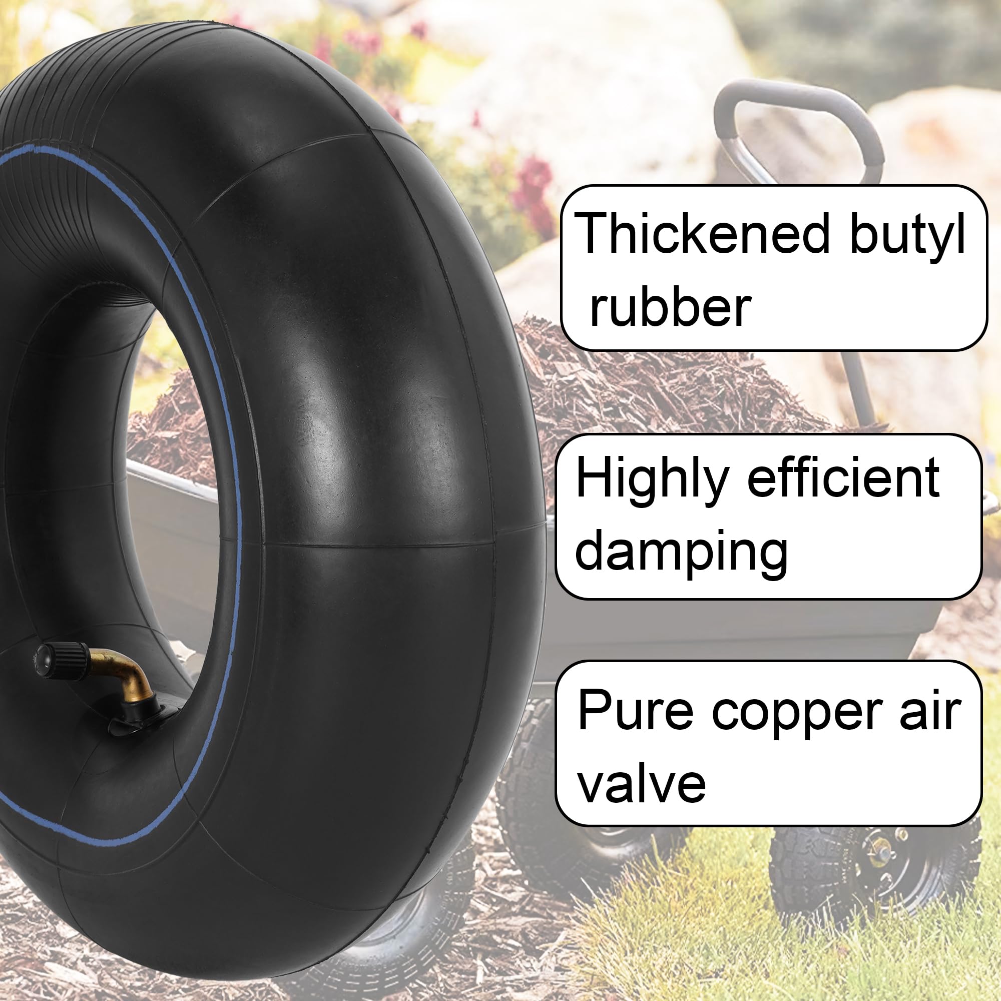 SureFit Inner Tube For 4" Rim - Fits 11x4 & 11x4.10 Tires With Bent Valve