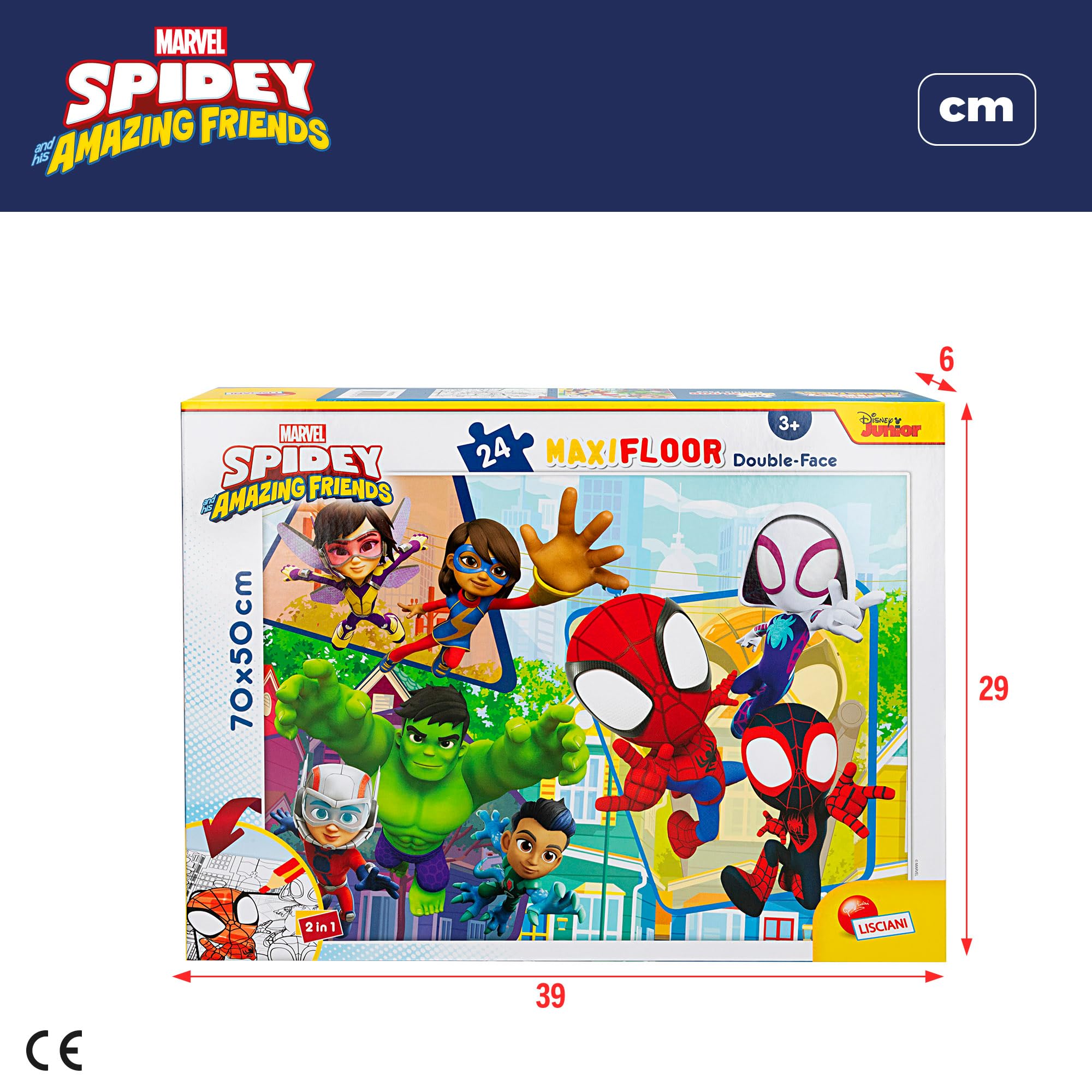 Puzzle Marvel Avengers (48 Piezas) | Doble Cara Para Colorear