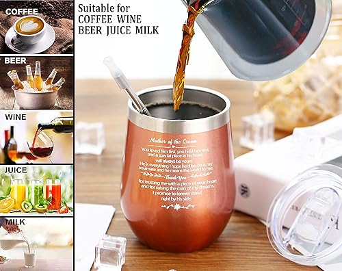 Miniatura 48 de GEANHIL Regalo para novia de la madre del novio, regalos para nueva hija de suegra, regalos de boda de compromiso para novia de 12 onzas, taza