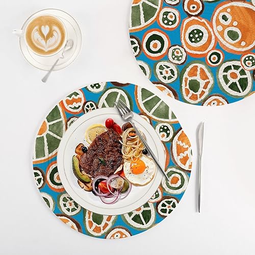 Miniatura 4 de 3 Pcs Pot Holders Trivets Set Ethnic Traditional Ornamental Geometric for Hot Pots and Pans 15in Cotton Thread Weave Heat Resistant Pad Holder for