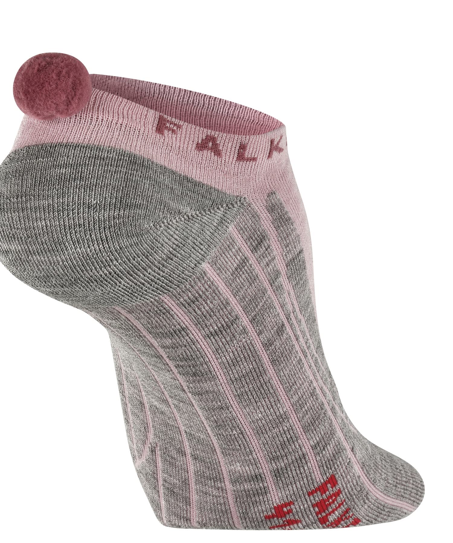FALKE GO2 Pompom W In coton anti-ampoule 1 paire, Chaussettes de golf Femme, Rose Thulit 8663, 35-36