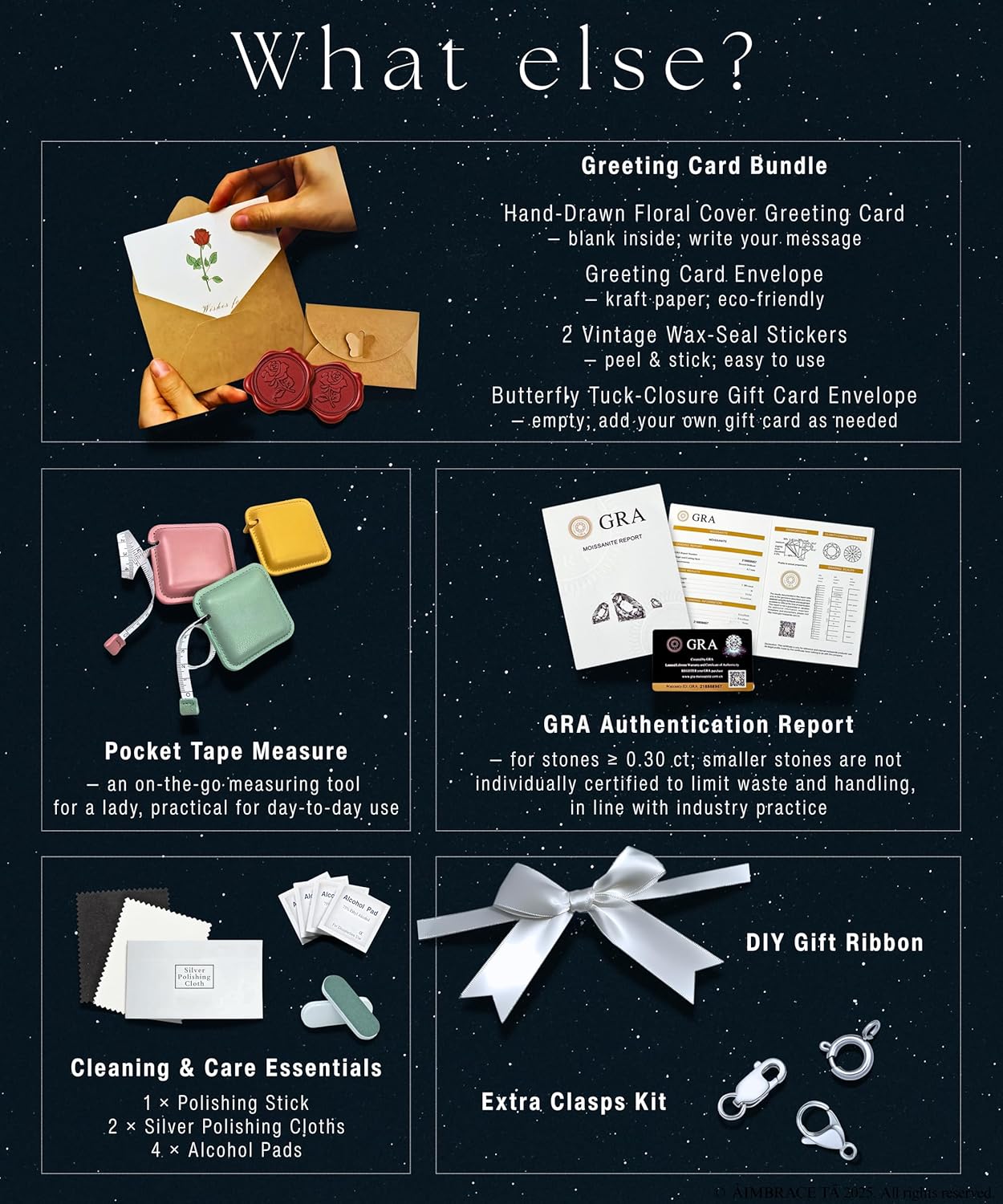 ÀIMBRACE Moissanite Bracelets for Women: Moissanite Link Charm Bracelet, 925 Sterling Silver, 18K White Gold Plated, Rhodium Finish, Adjustable, Curved Tube Station, Fine Jewelry Gift Ideas for Women - Image 8