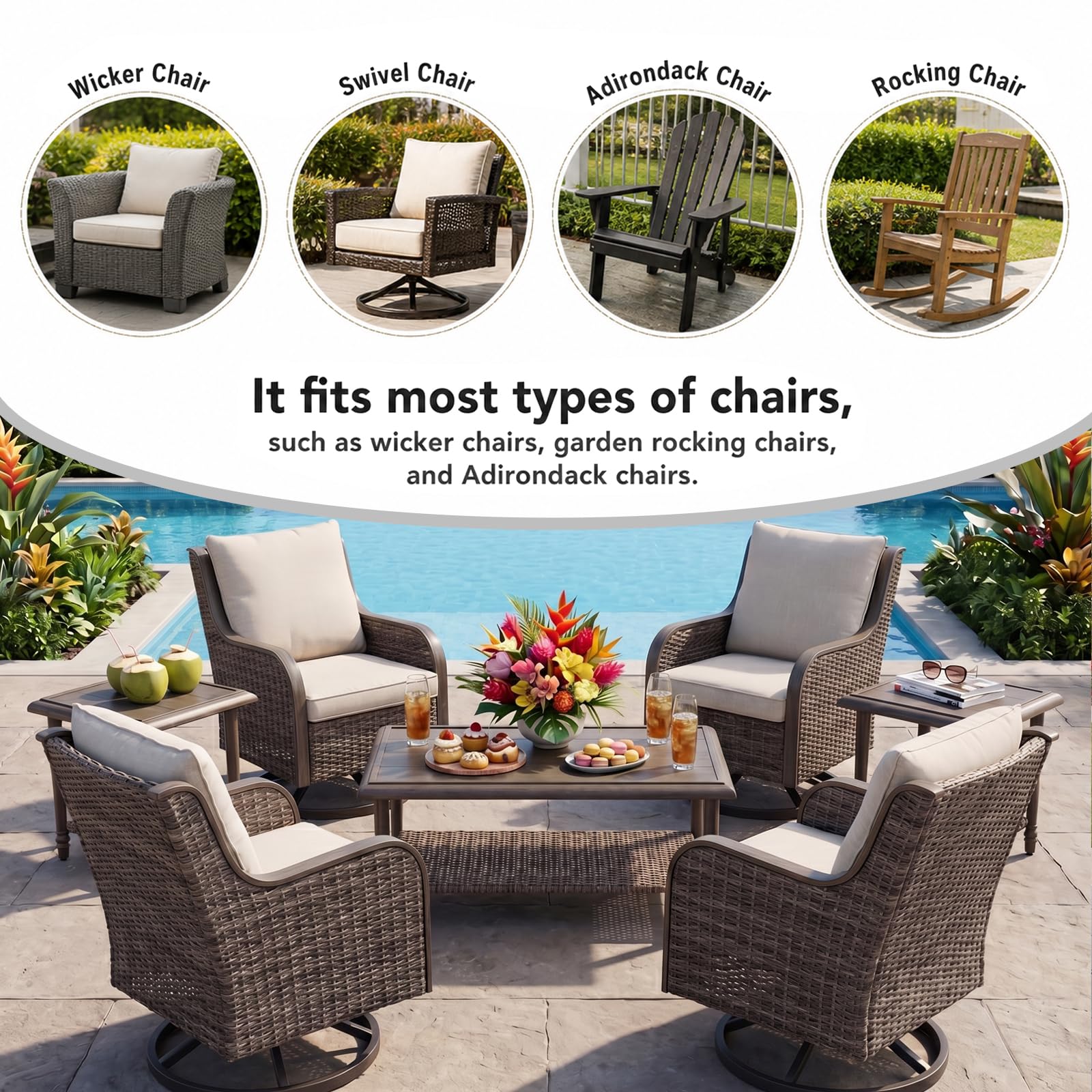 Best Covers for Outdoor Furniture in 2026: 5 Top Picks 1 VineBreeze Outdoor Chair Covers Waterproof 4 Pack, Patio Chair Covers Waterproof — product photo
