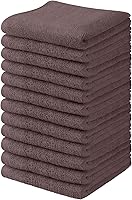 Vista 17 de Towel and Linen Mart - Juego de 24 paños de lavado, 100% algodón, toallas de franela para la cara, altamente absorbentes y suaves al tacto Multicolor