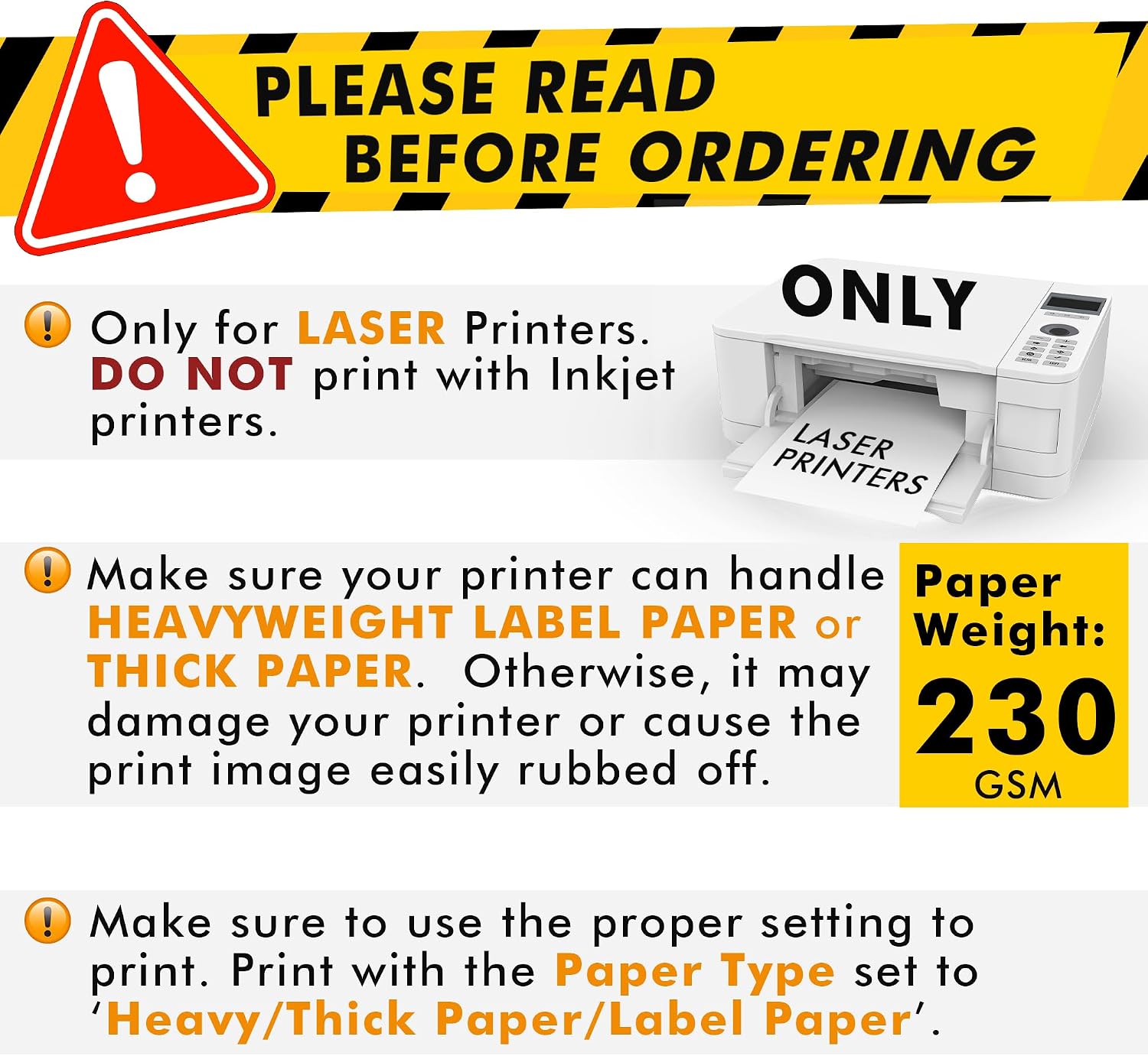 Koala Printable Clear Sticker Paper for Laser Printer image 2