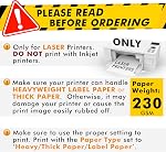 Koala Printable Effacer le papier autocollant - ONLY pour imprimante laser - 8,5 x 11 pouces 20 Feuilles Fiche complète 100% Papier à étiquetage transparent pour DIY Décols personnalisés, Étiquettes , Imprimante laser seulement, Imperméable, Glossy, 8.5x11 in, 20 Feuilles, pour DIY Labe personnalisée