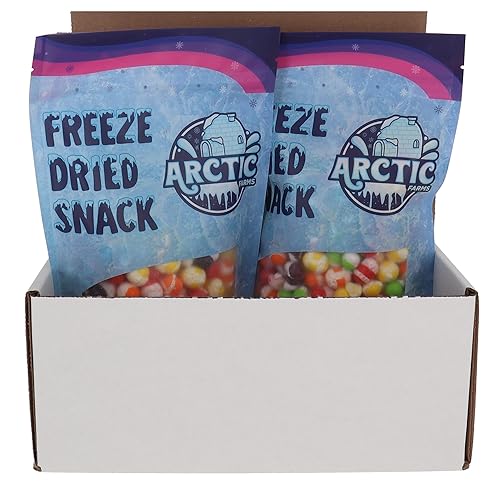 Miniatura 4 de Arctic Farms Caramelos liofilizados con sabor a fruta, 6 onzas, empaquetados y en caja + dulces Sweetarts gratis (fruta mezclada, paquete de 2)
