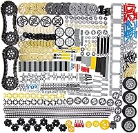 SEEMEY 844Pcs Technic Parts Set: Gears, Axles, Differentials, Wheels, Tracks - Compatible Lego Technic, STEM MOC EV3 DIY