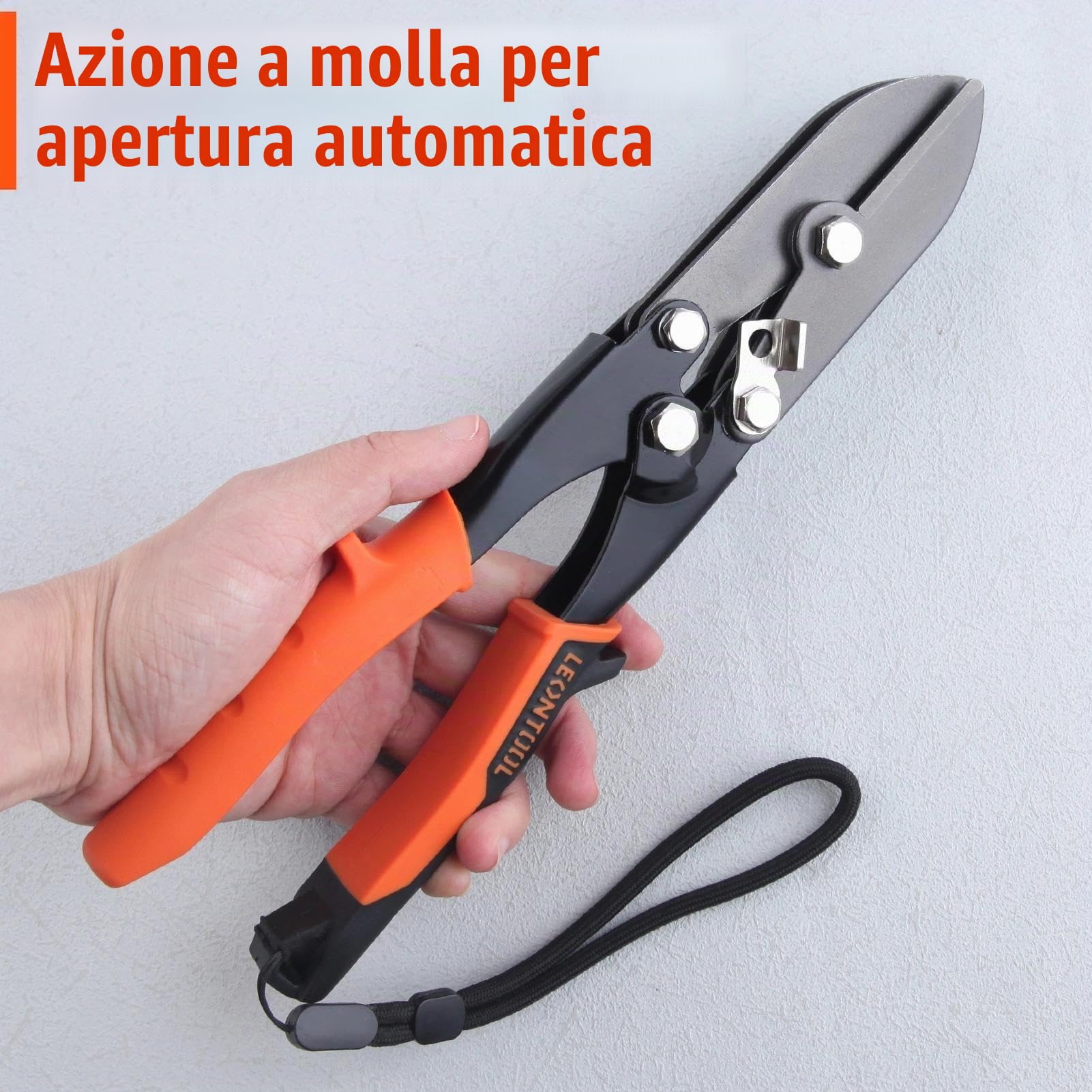 LEONTOOL Crimpatrice manuale a 5 lame per lamiera, strumento per crimpatura condotti HVAC strumento per condotti di calibro 22-28, pluviale per stufe e lavori di ventilazione, crimpature per tubi e