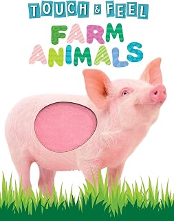 Little Hippo Books Touch and Feel Farm Animals: Interactive Sensory Board Book for Toddlers Ages 3-6