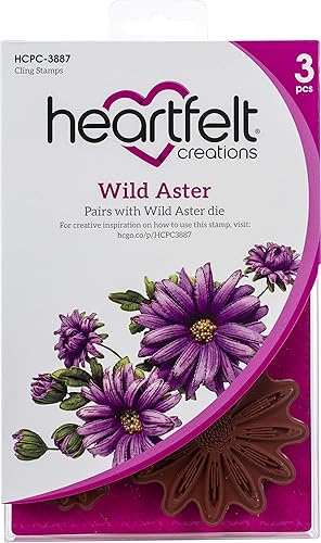HEARTFELT CREATIONS APERTURA DE GOMA STMP SET WILD ASTER