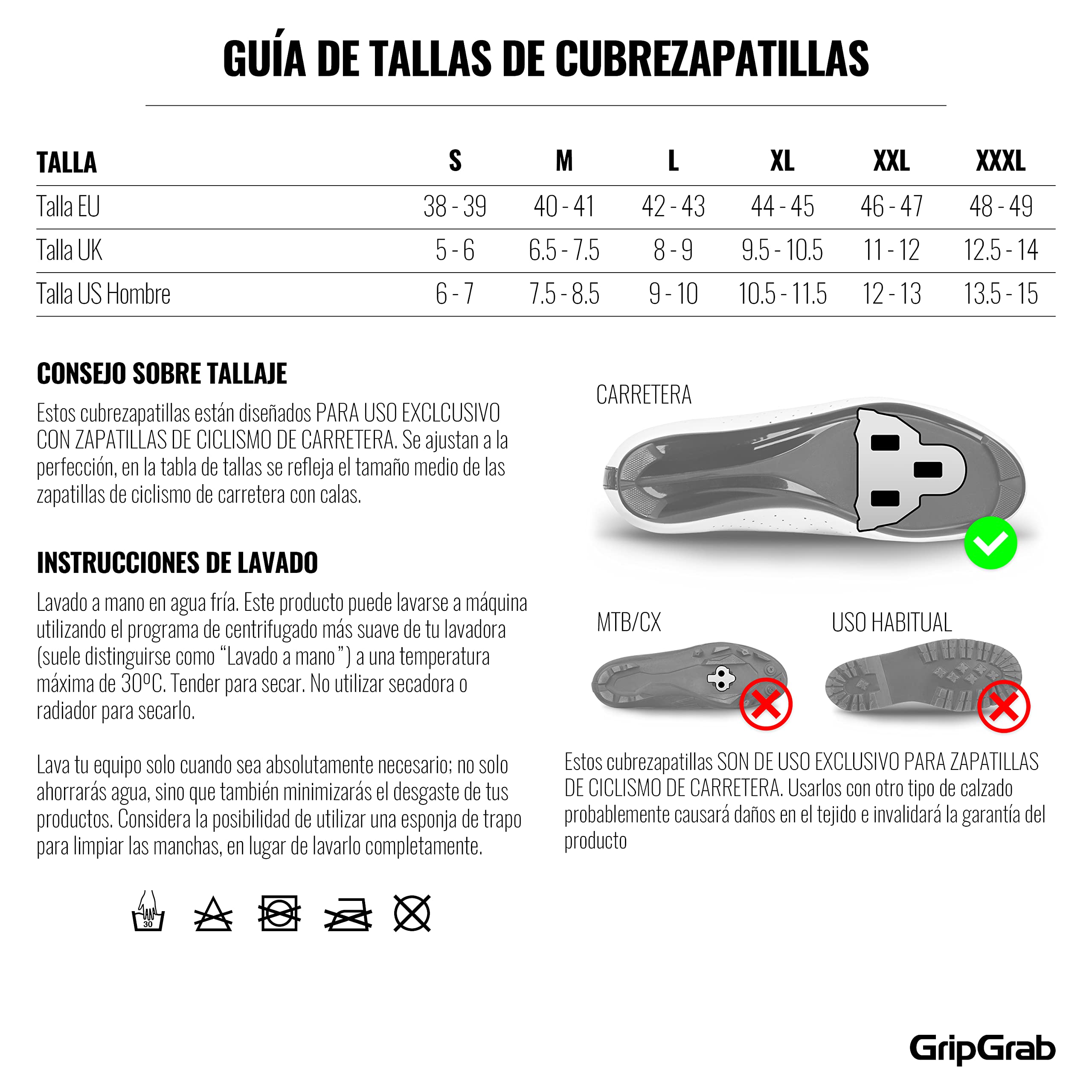 GripGrab Cubrezapatillas de Ciclismo Racethermo Neopreno Impermeable Invierno Ciclismo Carretera Cubrebotas Cortaviento