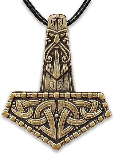 Baldur Jewelry - Collar de martillo Thors Mjölnir - Colgante de martillo de Thor nórdico vikingo joyería vikingo - Collar Thor - Regalos Thor para