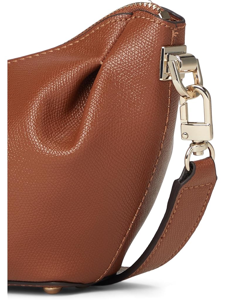 Tan GUESS Amorette Top Zip Shoulder Bag