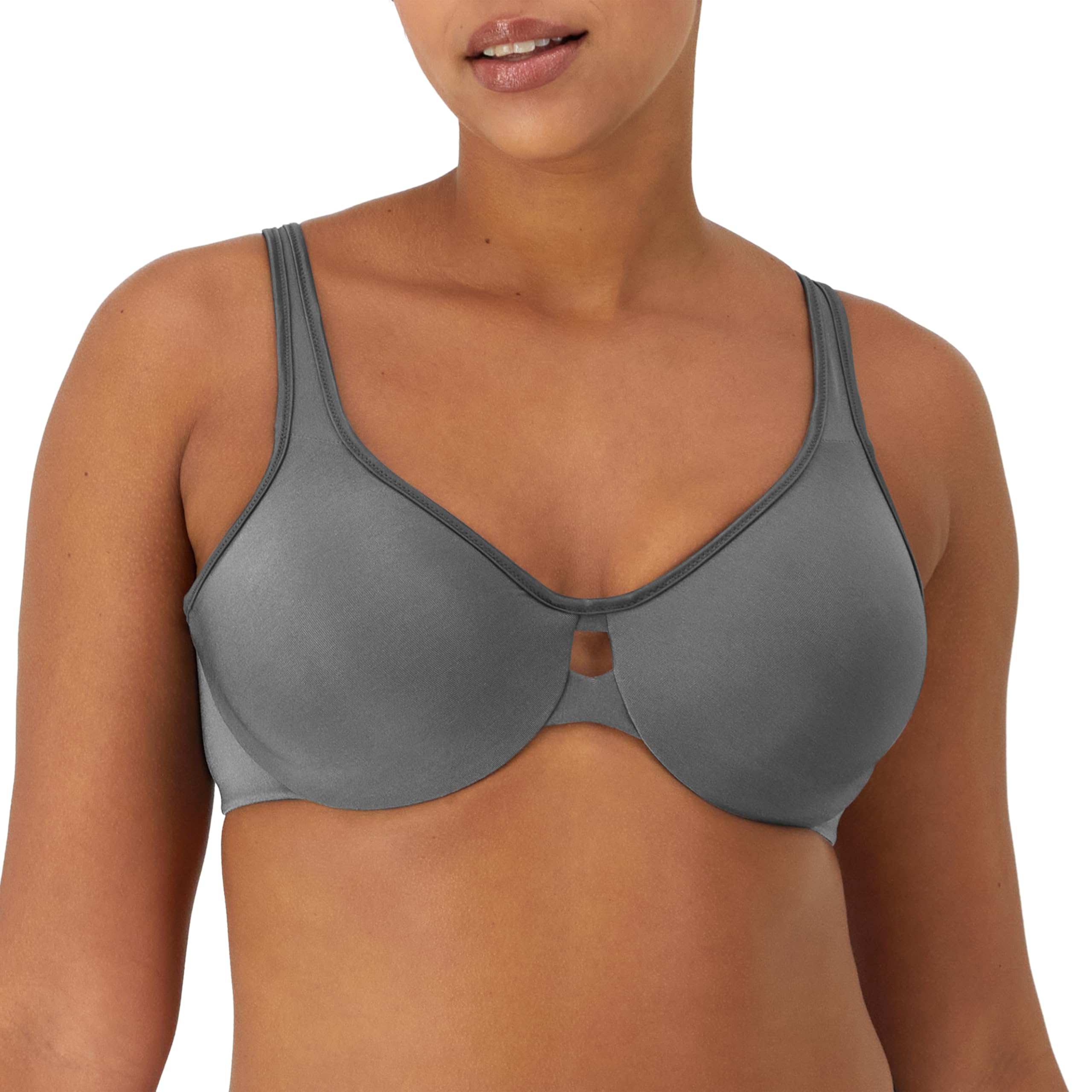 Lilyette Women's 0904 Plunge Into Comfort Keyhole Minimizer Bra