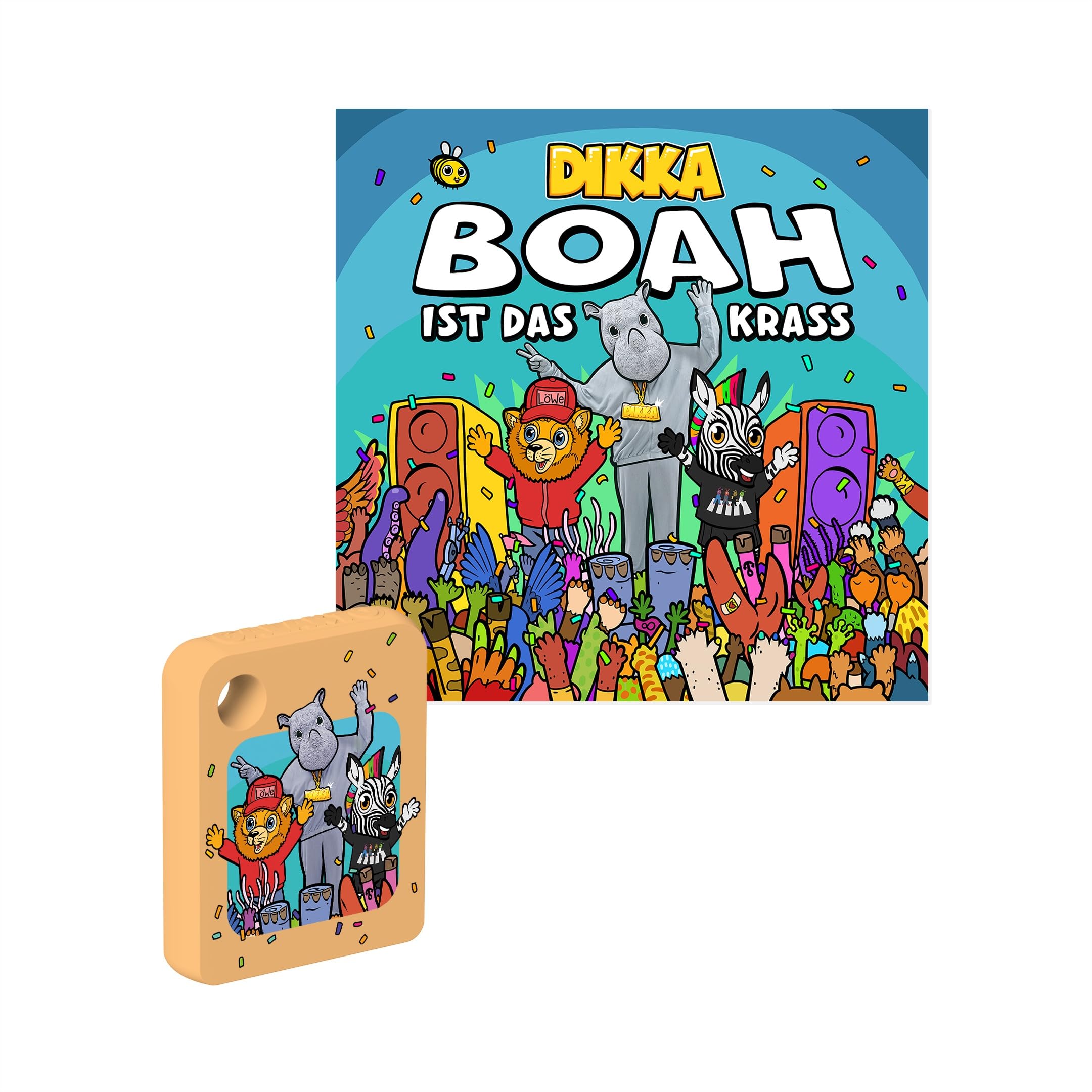 Galakto Audio Token: DIKKA - BOAH ist das krass, Music for Children from 4 Years, Playing Time Approx. 37 Minutes