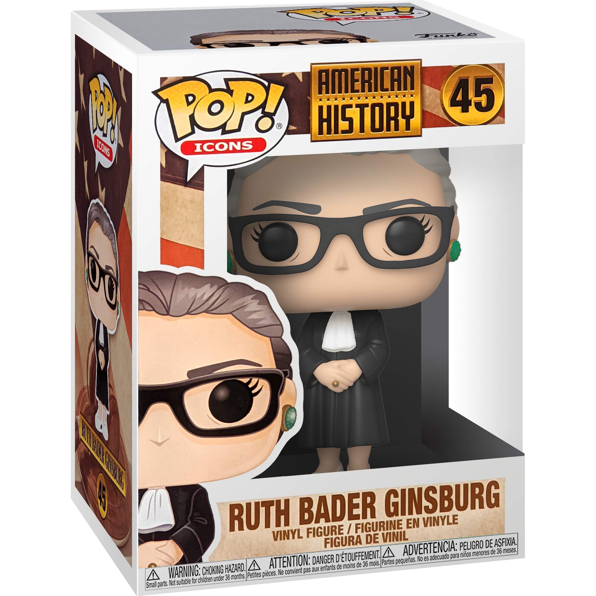Buy Ruth Bader Ginsburg: Funk o Pop! Icons Vinyl Figure Bundle with 1  Compatible 'ToysDiva' Graphic Protector (045-44336 - B) Online at Lowest  Price Ever in India | Check Reviews & Ratings - Shop The World
