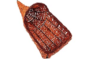 Handwoven Cornucopia Basket For Home Decor